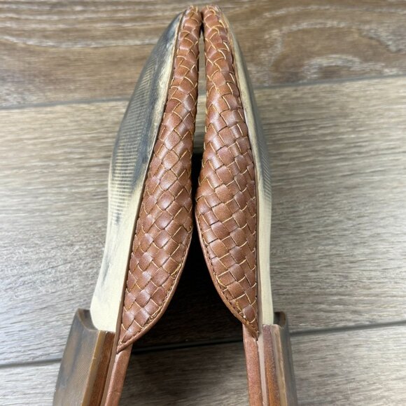 Steve Madden Women's Mattis Woven Flat Mules Brown, Pointed Toe Fall Sz 7M - Picture 8 of 10